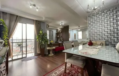 Apartamento único no último andar com sala ampla, 3 dormitórios (1 suíte) e 2 vagas, 97 m² - tatuap