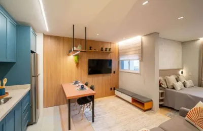 Studio moderno de 30m² novo pronto para morar, com lazer no rooftop na vila carrão - são paulo