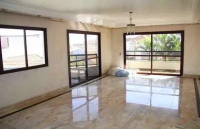 Apartamento alto padrão para venda, com 289m², 4 suítes, sala com 3 ambientes e lareira, 4 vagas de