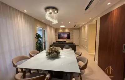 Belissimo apartamento mobiliado com 126m², 3 suítes, varanda gourmet, 2 vagas de garagem na mooca!!