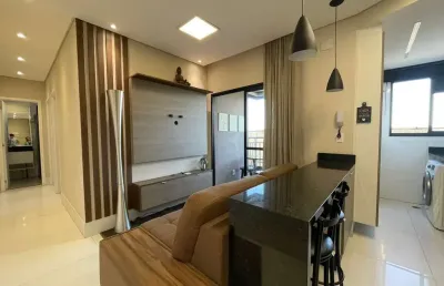 Apartamento mobiliado pronto para morar, 2 dormitórios e 1 vaga, localização excelente na vila form