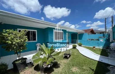 Casa mobiliada 3 quartos, 02 vagas cobertas, quintal amplo, 429m², nova rússia - ponta grossa/pr