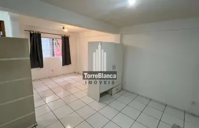 Flat mobiliado para locação, 1 quarto, vaga de estacionamento, 40 m², próximo ao campus uepg, uvara