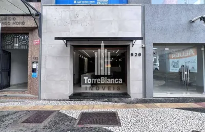 Loja mobiliada para locação na av. vicente machado - 80m² - centro, ponta grossa, pr