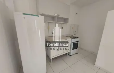 Flat mobiliado para locação, 1 quarto, 1 vaga de estacionamento, 40 m², próximo ao campus uepg, uni