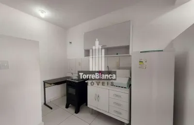 Locação - flat com 1 quarto, 1 vaga, 40 m², próximo ao campus uepg, uvaranas.