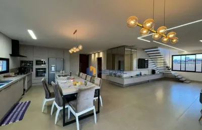 Casa com 6 suítes para alugar, 484 m² por r$ 25.000/mês - jardins de monet residence - maringá/pr