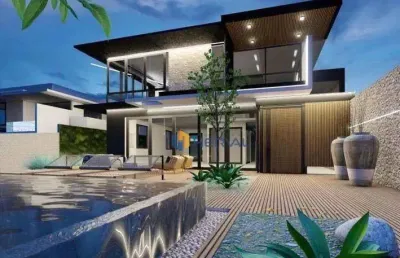 Sobrado alto padrão  com 5 suítes à venda, 454 m² por r$ 4.800.000 - centro - porto rico/pr