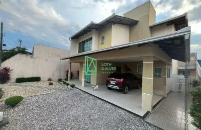Casa à venda, gravatá, navegantes - sc-casa de 02 pavimentos mobiliada com amplo terreno e mais casa