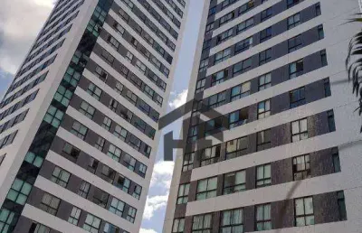 Flat mobiliado para alugar, com 01 quarto, localizado no parnamirim, recife - pernambuco.