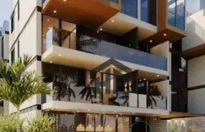 Apartamento de 37m² à venda, com 2 quartos e beira mar, localizado na praia de muro alto, ipojuca - pernambuco.