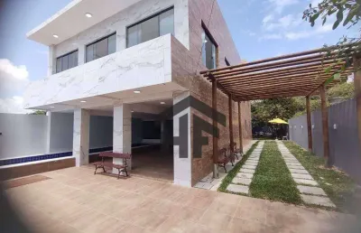 Casa de 288m² à venda, com 4 quartos (1 suíte), localizada em enseada dos corais, cabo de santo agostinho - pernambuco.