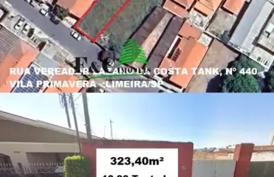 Terreno à venda na Vila Primavera, Limeira 