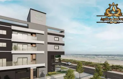 Residencial villa mares - frente mar  - 01 suíte + 01 dorm.- meia praia