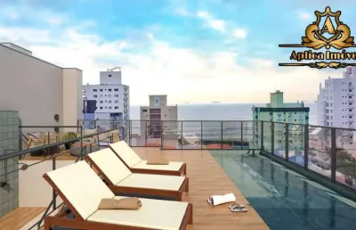 Apartamento vista mar e piscina na cobertura 2 vagas