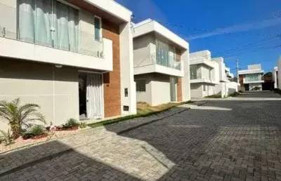 Casa com area verde de 4 quartos com 3 suítes em abrantes / camaçari ba em res. costa dos coqueiros