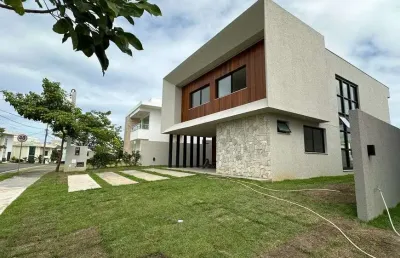 Casa a venda com 280 metros quadrados com 4 suítes com closet alphaville 2 (abrantes) - camaçari ba