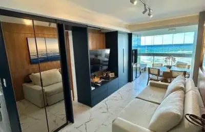 Apartamento 1/4 vista frontal mar 52m2 pituba privilege - salvador/ba