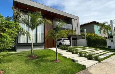 Casa mobiliada para venda, com 330m2 4/4 em alphaville litoral norte 1 - camaçari/ba