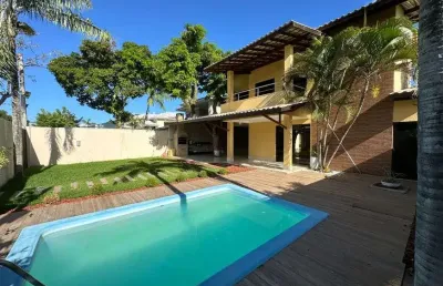 Casa duplex em condomínio com 5 dormitórios, suites no cond. villas do joanes / lauro de freitas ba