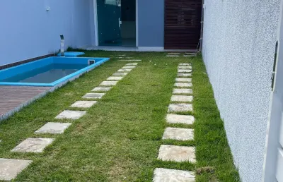Cód. 8006 arembepe casa com 2/4 com suíte e piscina privativa
