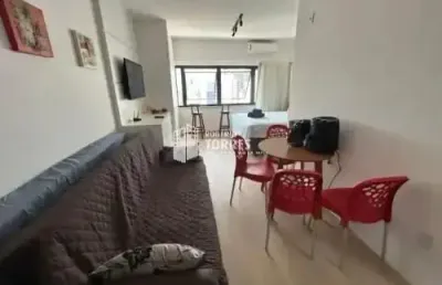 Studio a venda de 32m² porteira fechada, vista mar e garagem na barra