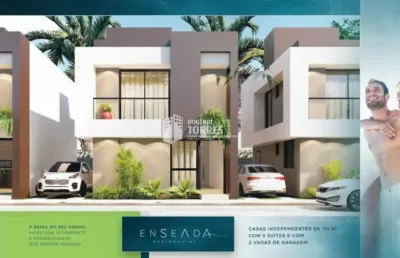 Casa a venda de 3 suítes, área garden 26m² e 2 garagens em abrantes