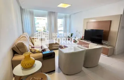 Apartamento a venda de 3/4, 1 suíte, amplo, 2 salas e garagem no costa azul