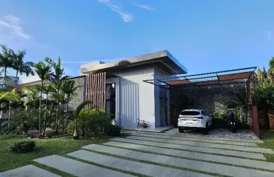 Cód. 555 busca vida abrantes casa moderna térrea com 3 suítes