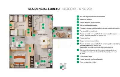 Apartamento com 1 quarto à venda na Avenida Rosalvo Marques Bonfim, S/N, Jardim Maria Celina, Londrina