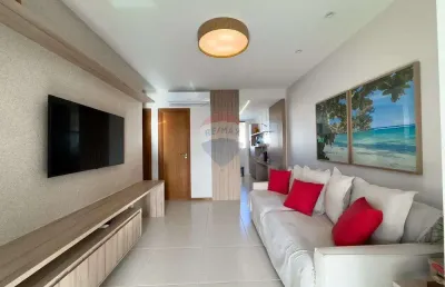 Itacimirim - condomínio bioflora residence, apartamento com 2 suítes, lazer completo