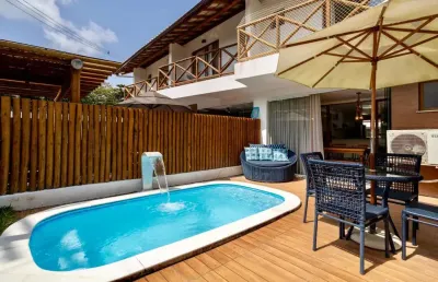 Casa em condomínio para venda em mata de são joão, imbassaí, 3 dormitórios, 1 suíte, 3 banheiros, 3 vagas