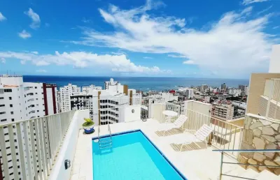 Cobertura para venda em salvador, pituba, 5 dormitórios, 3 suítes, 6 banheiros, 3 vagas