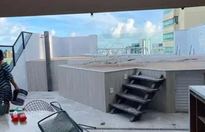 Cobertura para venda em salvador, graça, 3 dormitórios, 3 suítes, 5 banheiros, 2 vagas