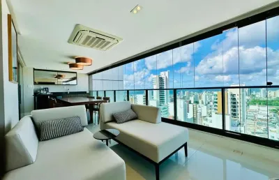 Apartamento 3 quartos para venda em salvador, caminho das árvores, 3 dormitórios, 3 suítes, 4 banheiros, 3 vagas