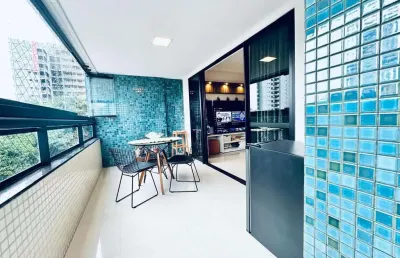 Apartamento 3 quartos para venda em salvador, caminho das árvores, 3 dormitórios, 1 suíte, 3 banheiros, 2 vagas