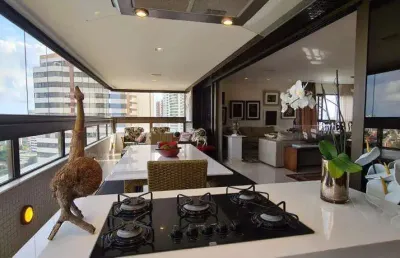 Apartamento 4 quartos para venda em salvador, horto florestal, 4 dormitórios, 4 suítes, 6 banheiros, 5 vagas