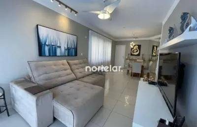 Apartamento com 4 dormitórios à venda, 124 m² por r$ 855.000,00 - barra funda - guarujá/sp