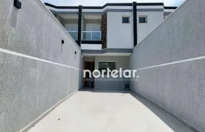 Sobrado novo a venda com 3 dormitorio 3 sute  4 banheiro 2 vaga na vila camilopóllis santo andré