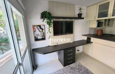 Apartamento com 1 dormitório para alugar, 28 m² por r$ 3.480,00/mês - perdizes - são paulo/sp