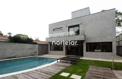 Sobrado com 4 dormitórios à venda, 496 m² por r$ 8.800.000,00 - alto de pinheiros - são paulo/sp