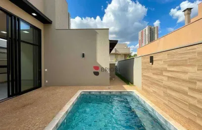 Casa alto padrão, com 149m², 3 quartos (suítes), à venda no condomínio quinta da prima vera em ribeirão preto/sp i imobiliária brioni imóveis