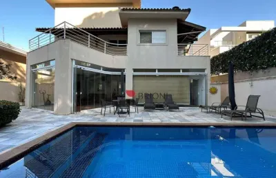 Casa sobrado alto padrão no condomínio manacás, à venda em ribeirão preto/sp.