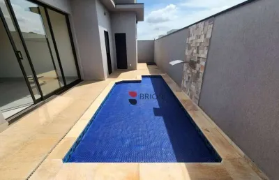 Casa térrea alto padrão com 150 m², 03 quartos à venda no condomínio portal da mata em ribeirão preto/sp i imobiliária brioni imóveis