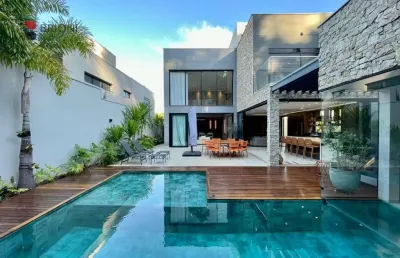 Casa alto padrão à venda com 370 m², 4 quartos/suítes em condomínio alphaville 3, em ribeirão preto/sp i imobiliária i brioni imóveis