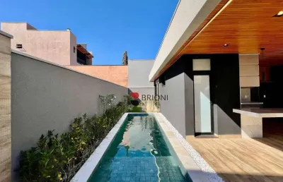 Casa térrea alto padrão com 263 m², 04 quartos/suítes à venda no condomínio terras de siena em ribeirão preto/sp i imobiliária brioni imóveis