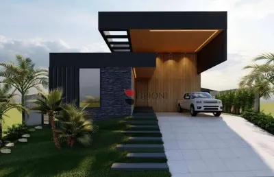 Casa alto padrão com 266m², 4 quartos à venda no condomínio alphaville 3 em ribeirão preto/sp i imobiliária brioni imóveis