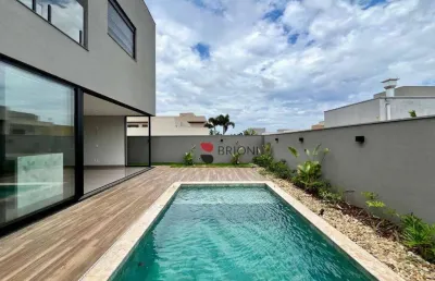 Casa alto padrão com 310m², 3 quartos à venda no condomínio terras de siena em ribeirão preto/sp i imobiliária brioni imóveis