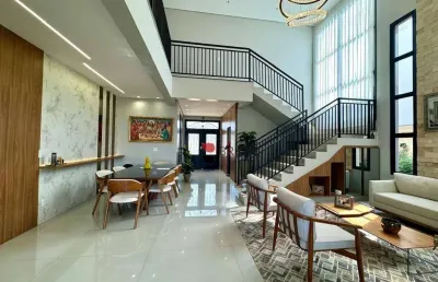 Casa alto padrão com 5 quartos(suites) no condomínio alphaville ribeirão preto i imobiliária em ribeirão preto