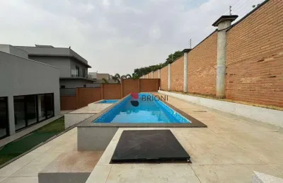 Casa térrea  alto padrão com 260m² 3 quartos/suíte condomínio residencial vista bella, em ribeirão preto/sp i imobiliária brioni imóveis.
